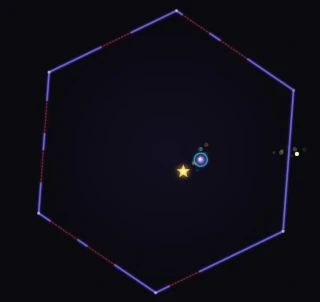 Rotate the hex arena, keep the ball alive. Walls erode on every bounce - collect power-ups to survive.